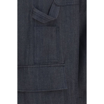Balenciaga Blue Wool Oves Aries Cargo Pants