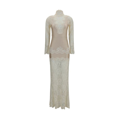 Rabanne Beige Polyamide Long Dress
