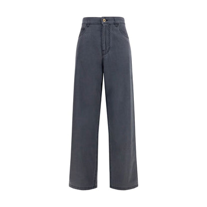 Miu Miu Black Cotton Straight-Leg Jeans