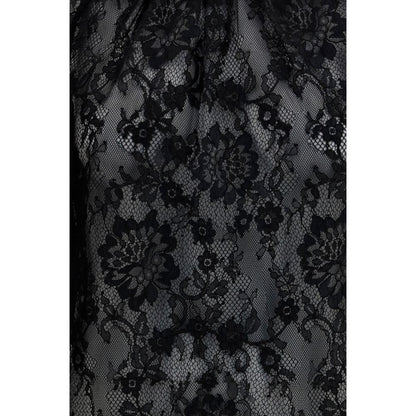Self-Portrait Black Polyamide Blouse