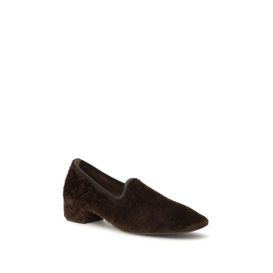 Herbert Levine Brown Calf Leather Bos Taurus Slip-On Loafers