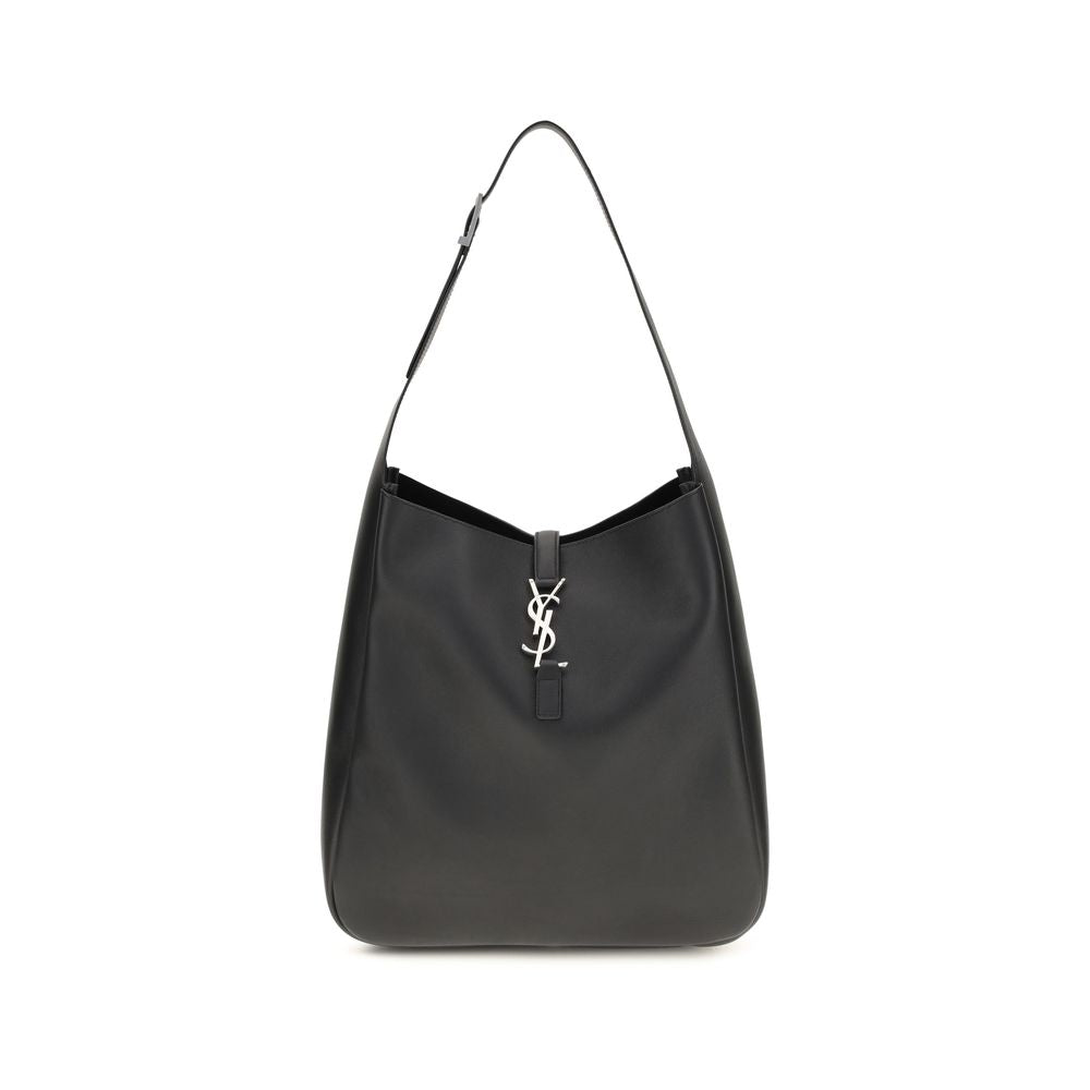 Saint Laurent Black Calf Leather Bos Taurus Shoulder Bag
