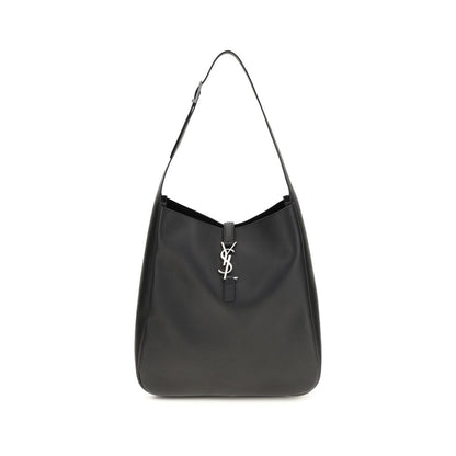 Saint Laurent Black Calf Leather Bos Taurus Shoulder Bag