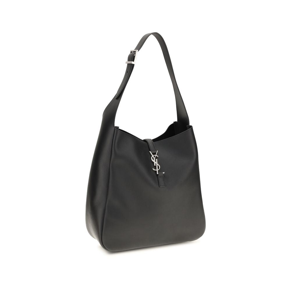 Saint Laurent Black Calf Leather Bos Taurus Shoulder Bag
