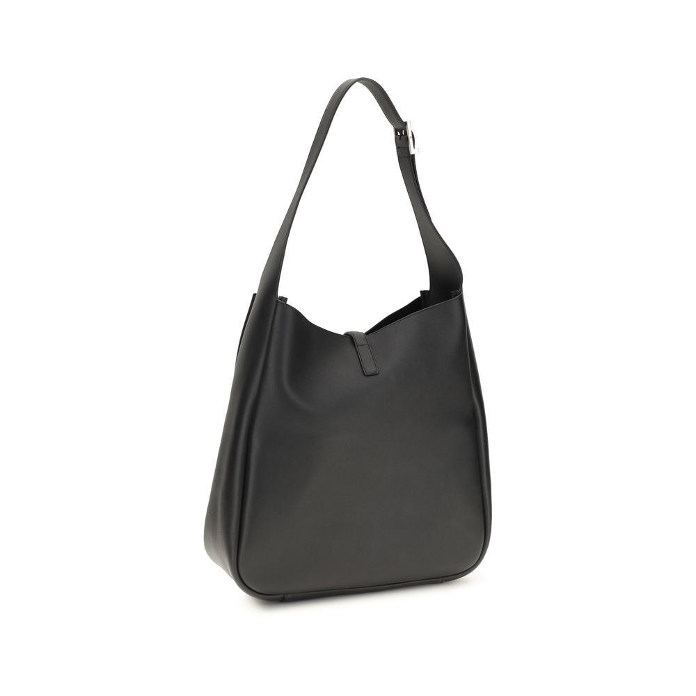 Saint Laurent Black Calf Leather Bos Taurus Shoulder Bag