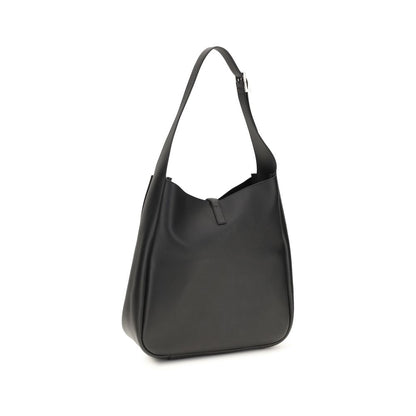 Saint Laurent Black Calf Leather Bos Taurus Shoulder Bag