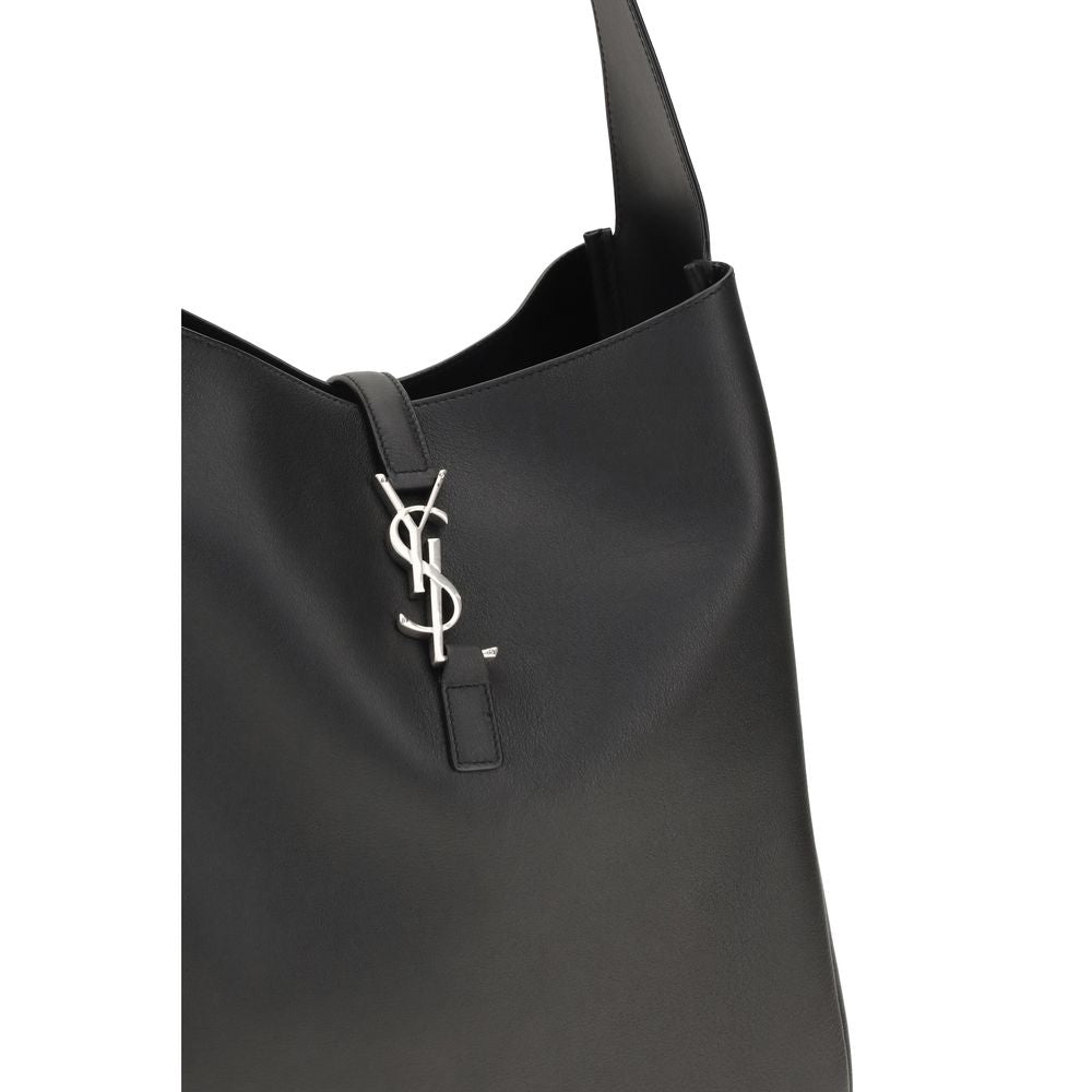 Saint Laurent Black Calf Leather Bos Taurus Shoulder Bag