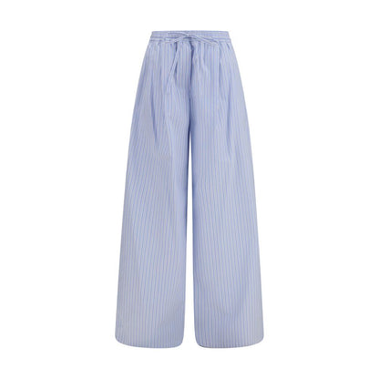 Dolce & Gabbana Blue Cotton Casual Pants