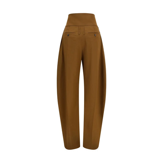 Ferragamo Brown Wool Oves Aries Casual Pants