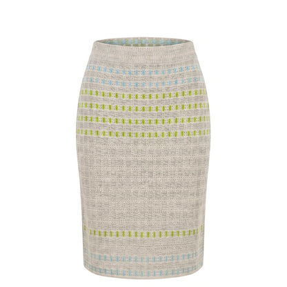 Malo Grey Silk Women Skirt