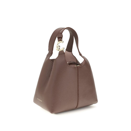 Coccinelle Brown Calf Leather Bos Taurus Handbag