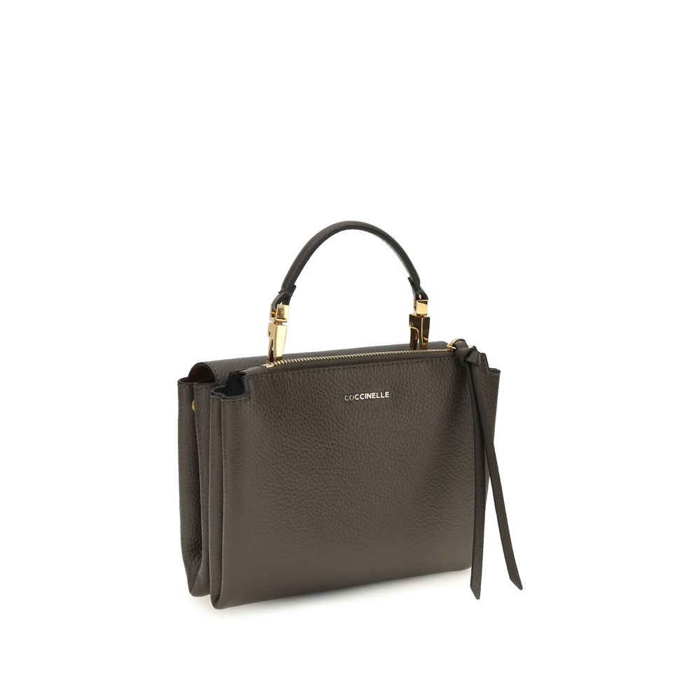 Coccinelle Brown Calf Leather Bos Taurus Handbag