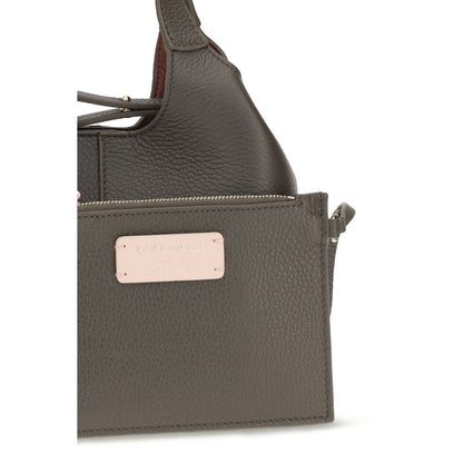 Coccinelle Brown Calf Leather Bos Taurus Shoulder Bag