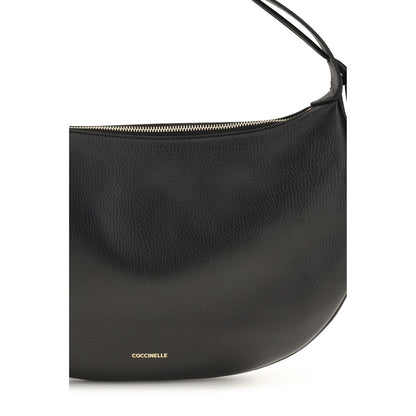 Coccinelle Black Calf Leather Bos Taurus Shoulder Bag