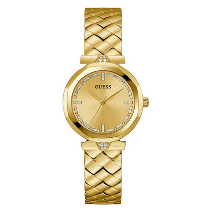 Guess Gold Stainless Steel Dress Watch