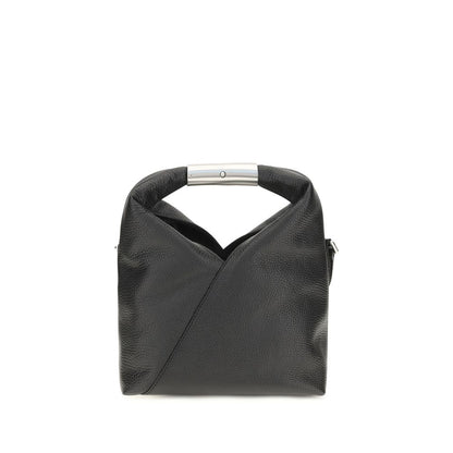MM6 Black Calf Leather Bos Taurus Handbag