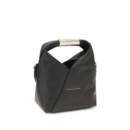 MM6 Black Calf Leather Bos Taurus Handbag