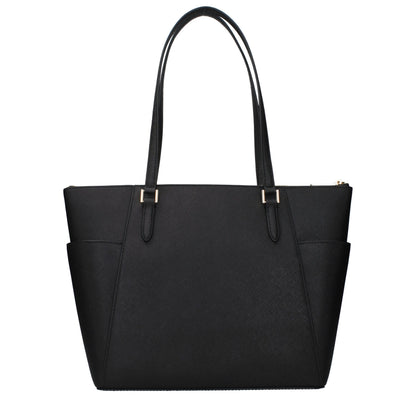 Michael Kors Black Leather Shoulder Bag