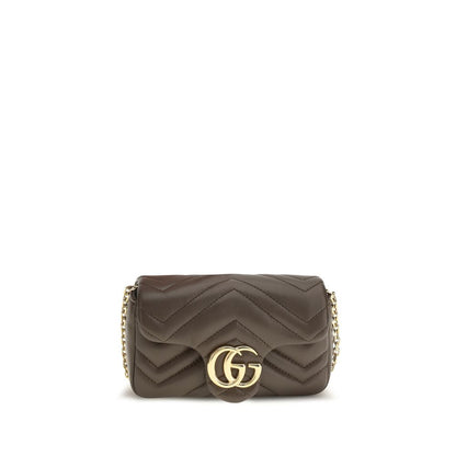 Gucci Brown Calf Leather Bos Taurus Shoulder Bag