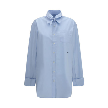 Prada Blue Cotton Shirt