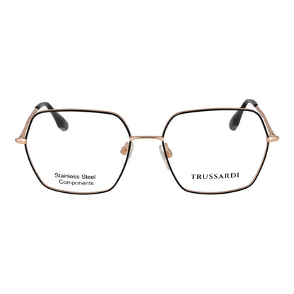 Trussardi Black Stainless Steel Glasses (Frames)