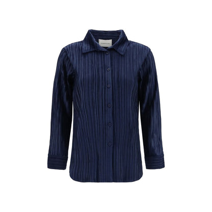 Gongdid Design Blue Polyester Shirt