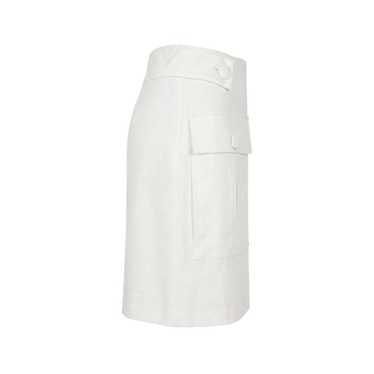 Trussardi Jeans White Viscose Women Skirt