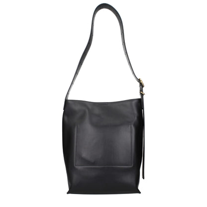 Jil Sander Black Leather Crossbody Bag