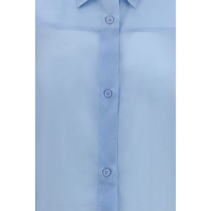 The Latest Blue Wool Oves Aries Dress Shirt