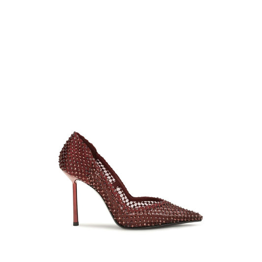 LE SILLA Red Satin High Heel Pumps