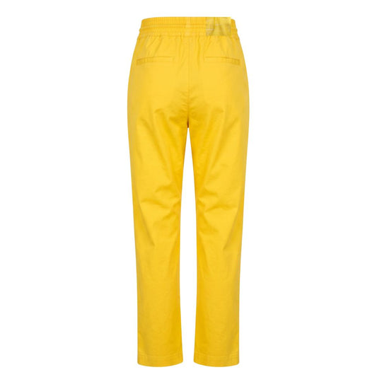Trussardi Jeans Yellow Cotton Women Pant