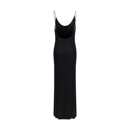 Saint Laurent Black Viscose Casual Dress