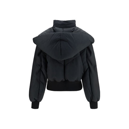 The Attico Black Cotton Shell Jacket