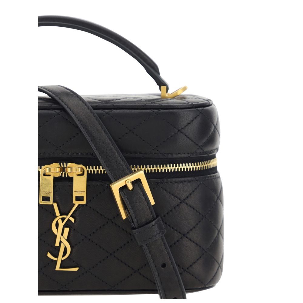 Saint Laurent Black Lamb Ovis Aries Shoulder Bag