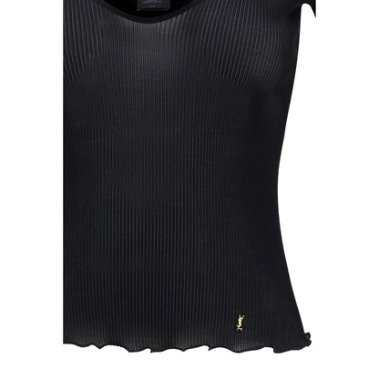 Saint Laurent Black Silk Blouse