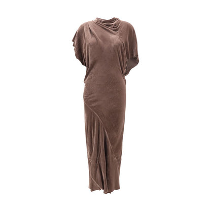 Rick Owens Brown Viscose Cocktail Dress