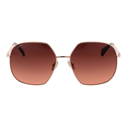 Max Mara Rose Gold Metal Sunglasses
