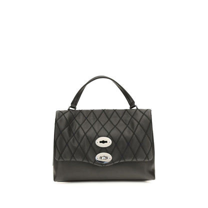 Zanellato Black Calf Leather Bos Taurus Shoulder Bag