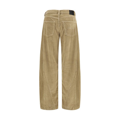R13 Brown Cotton Relaxed Fit Jeans