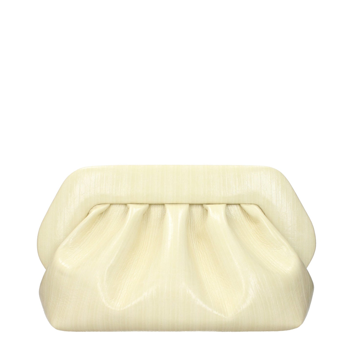 THEMOIRè Beige Leather Clutch Bag