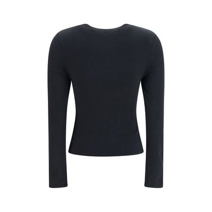 Alexander Wang Black Cotton Long Sleeve T-Shirt