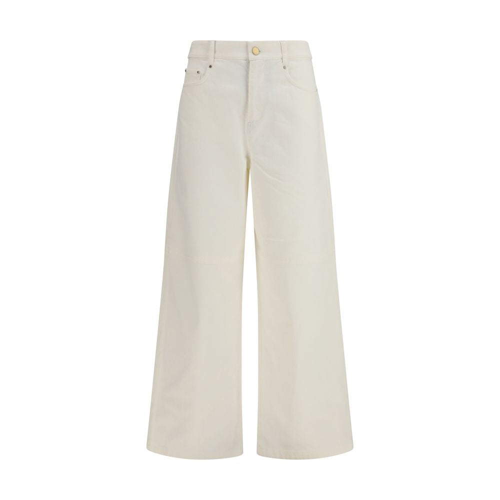 'S Max Mara White Cotton Casual Pants