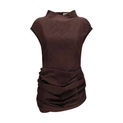 Magda Butrym Brown Cotton Casual Dress