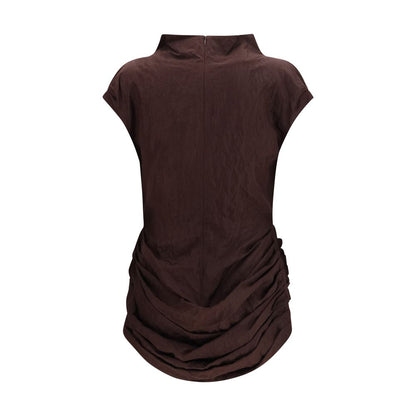 Magda Butrym Brown Cotton Casual Dress