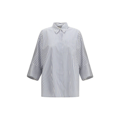'S Max Mara Blue Cotton Shirt