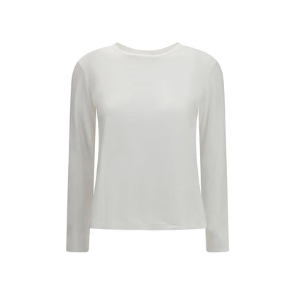 'S Max Mara White Cotton Long Sleeve T-Shirt