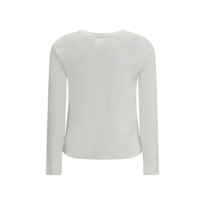 'S Max Mara White Cotton Long Sleeve T-Shirt