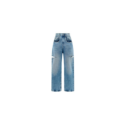 Maison Margiela Blue Cotton Straight-Leg Jeans