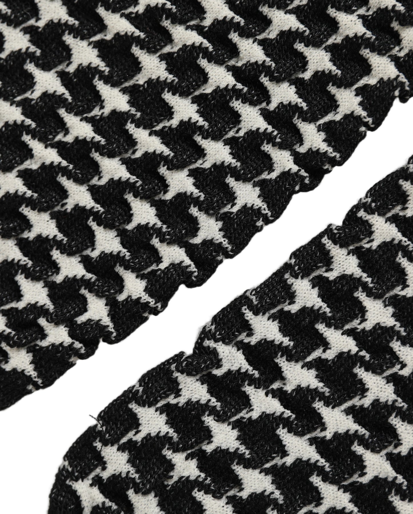 Dolce & Gabbana Black White Houndstooth Ankle Length Socks