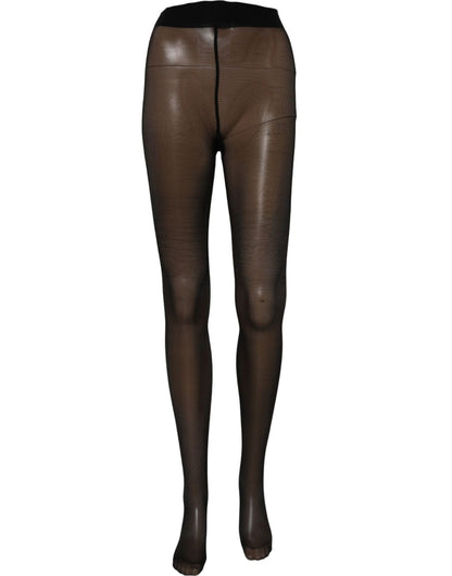 Dolce & Gabbana Black Nylon Tights Stocking Pantyhose Socks